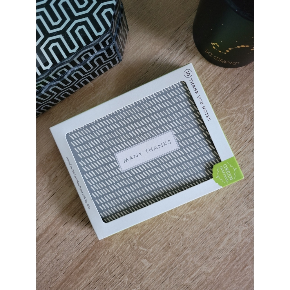 Compendium (Green Inspired) | "Many Thanks" Blank Cards (Open Box)